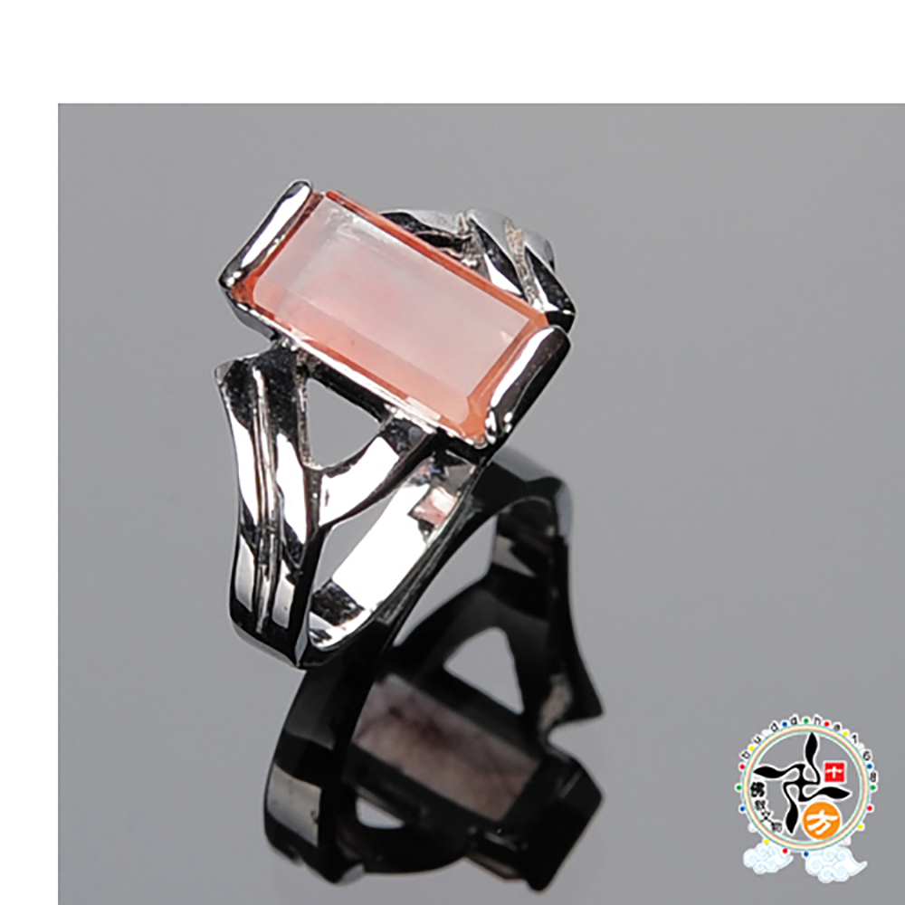 紅兔毛髮晶戒指16 mm【十方】136413