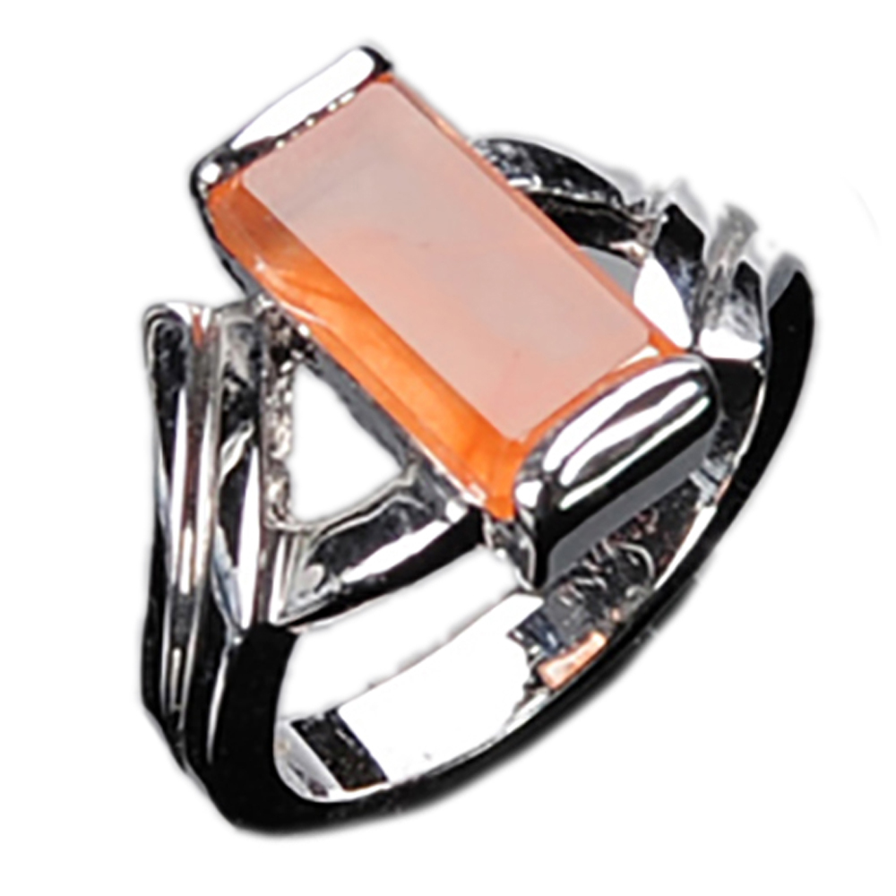 紅兔毛髮晶戒指17mm【十方】136393