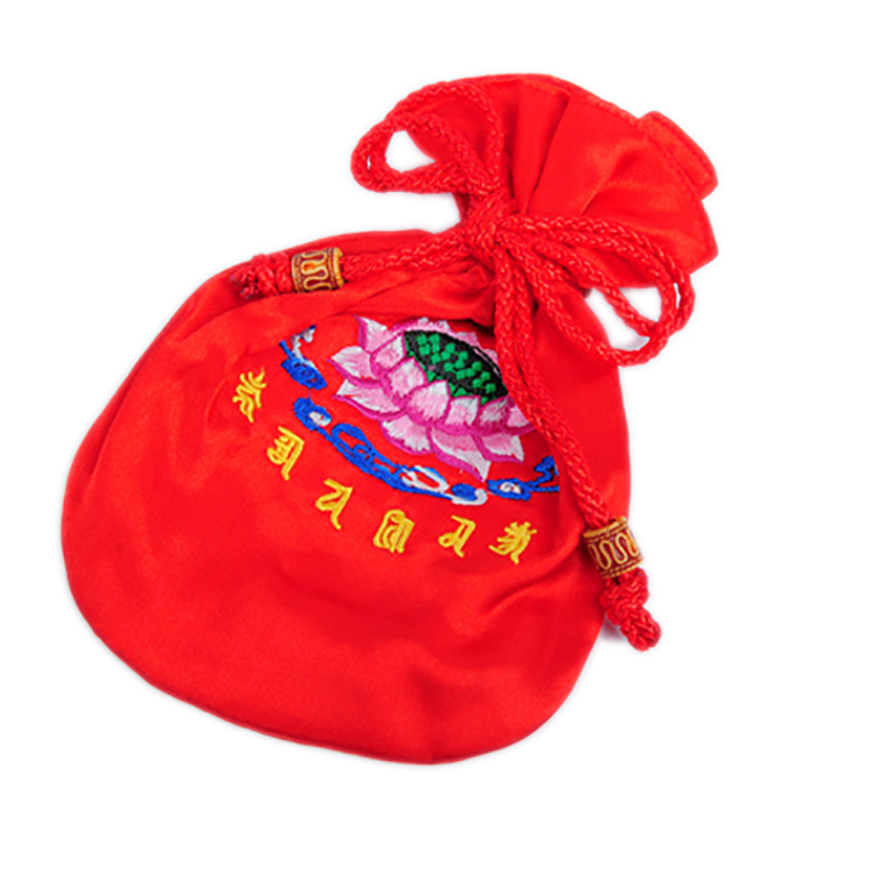 蓮花+六字真言念珠袋R【十方】136706