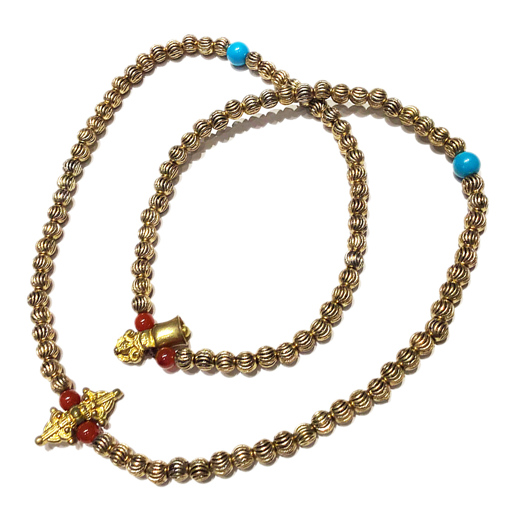 金剛 杵&銅珠108念珠5mm【十方】137188