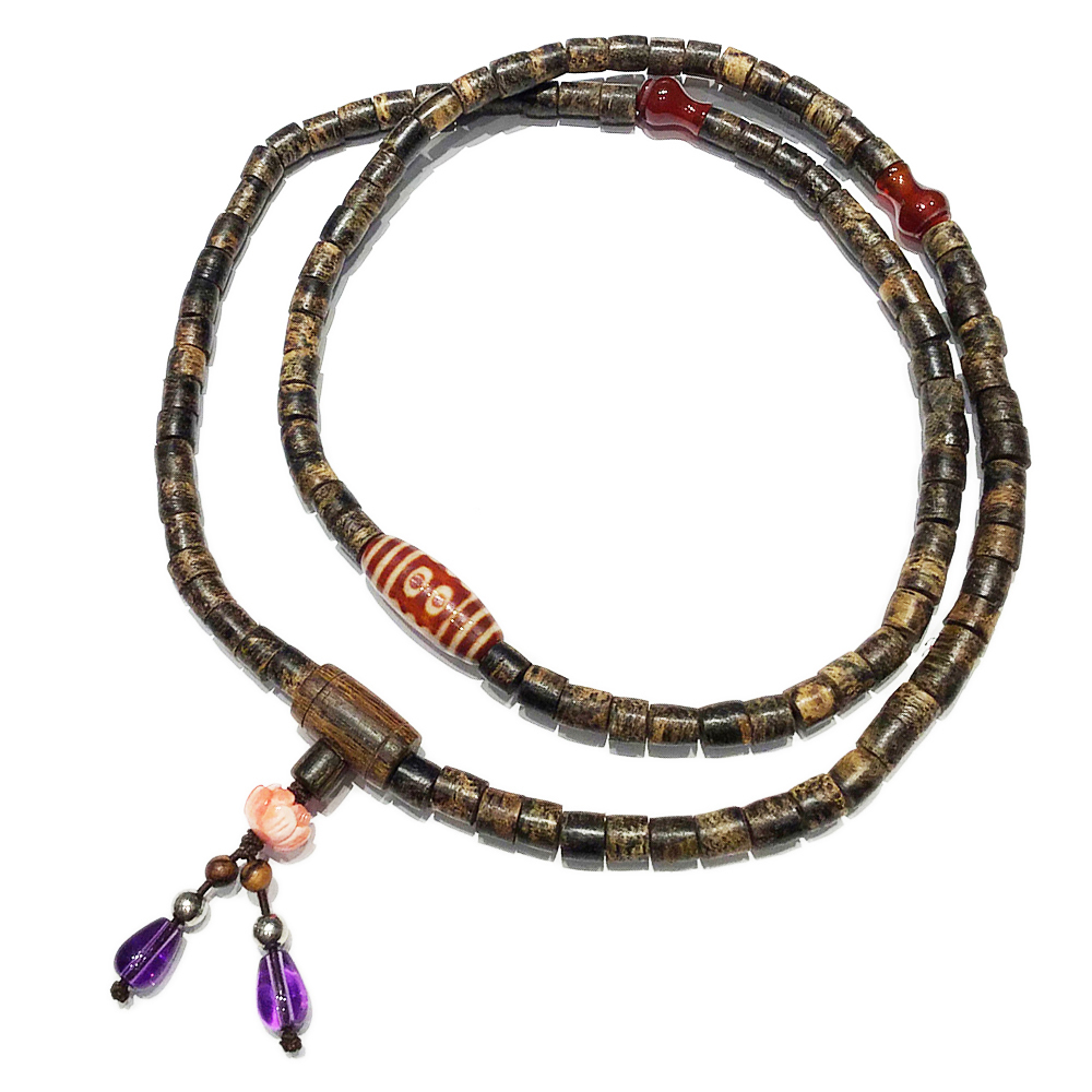 火供天珠+沉香木念珠【十方】138221