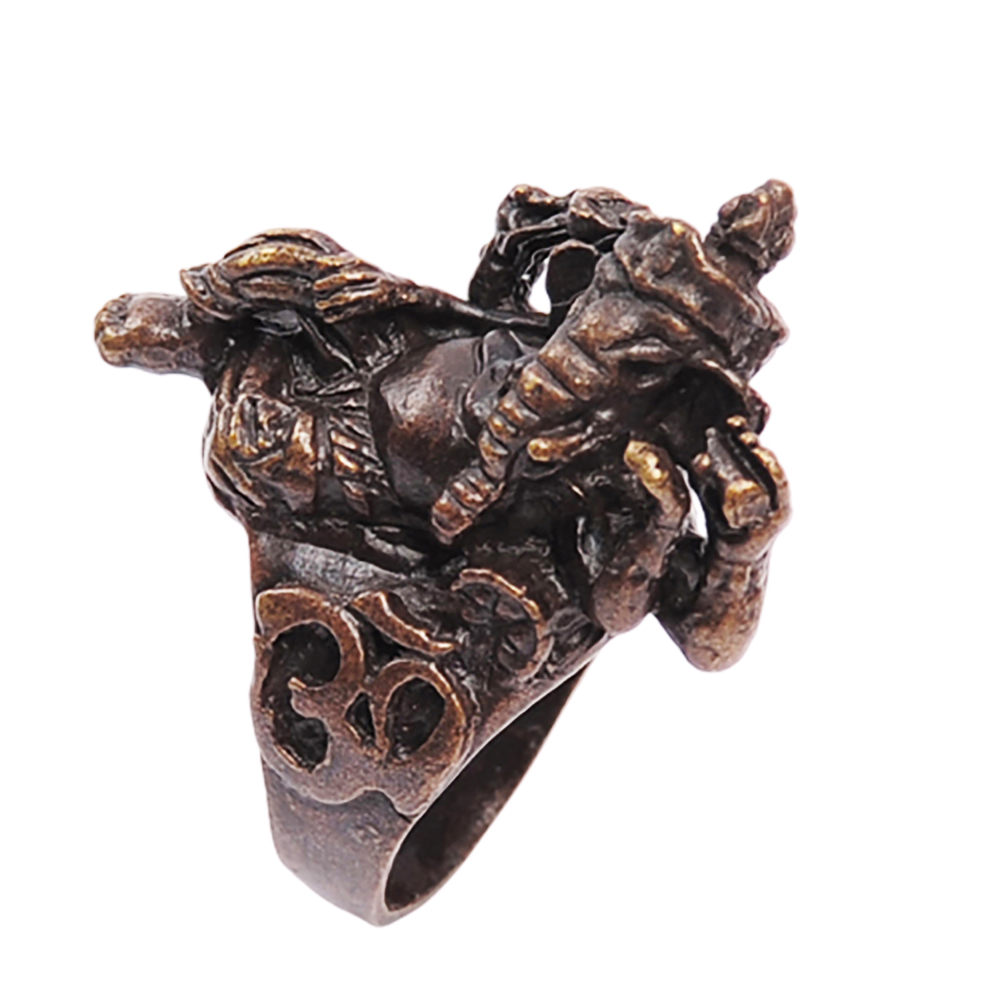 象鼻財神(紅銅)戒指【十方】137806