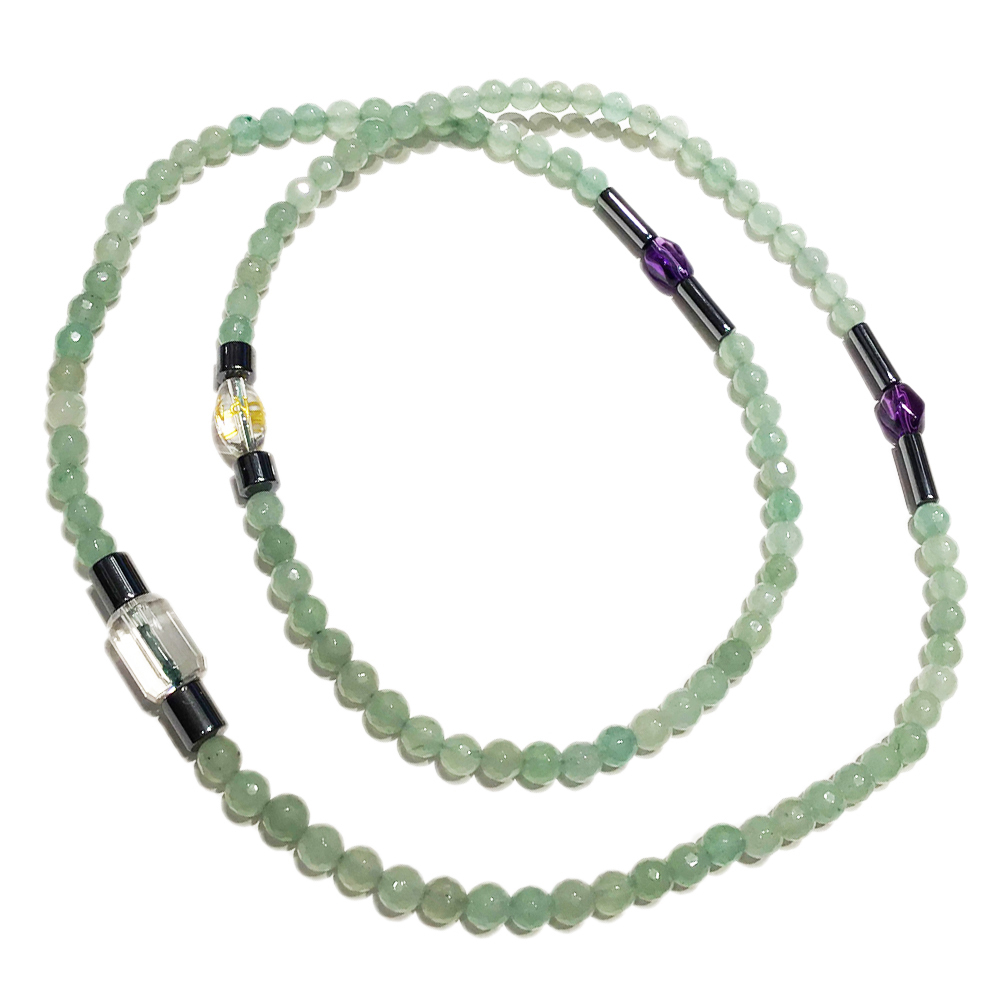 六字真言+東菱玉(晶鑽)108念珠6mm【十方】138212