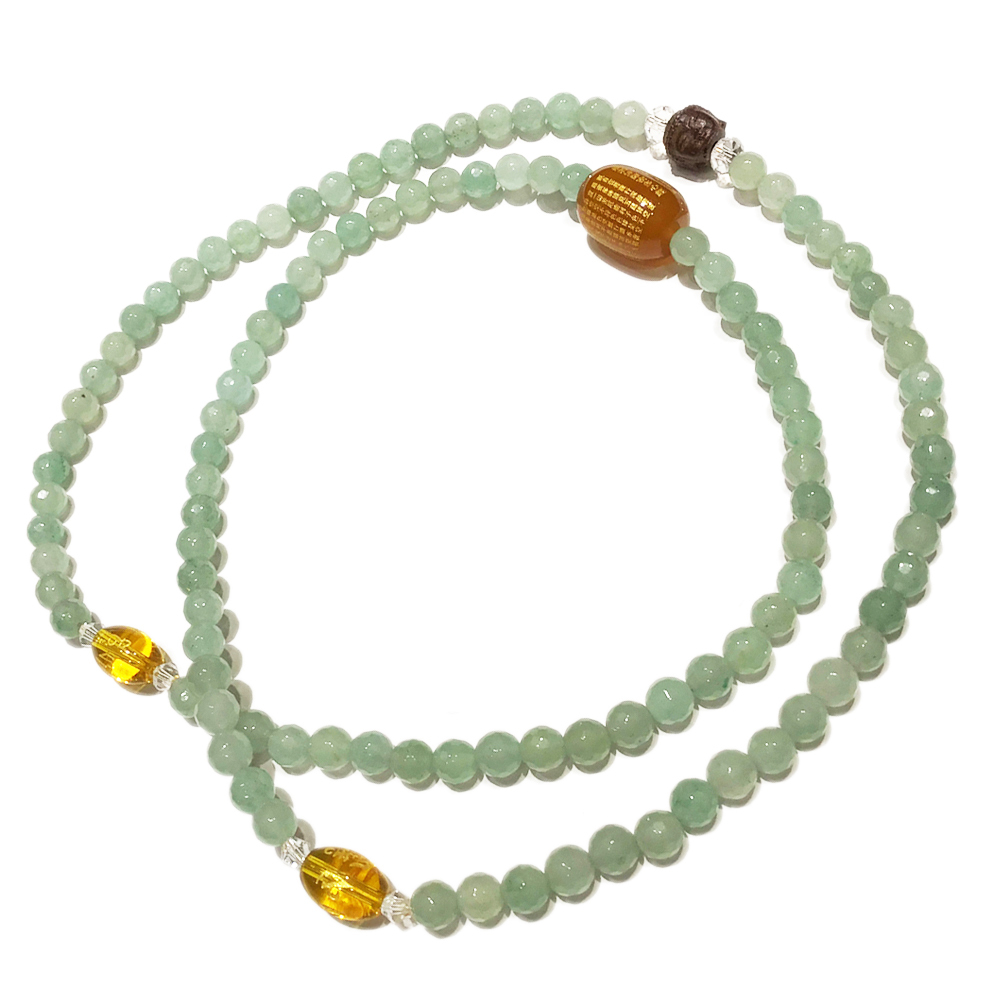 心經+東菱玉(晶鑽)108念珠6mm【十方】138345