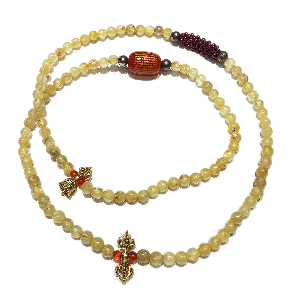 金剛杵+鈦晶108念珠6mm【十方】138315