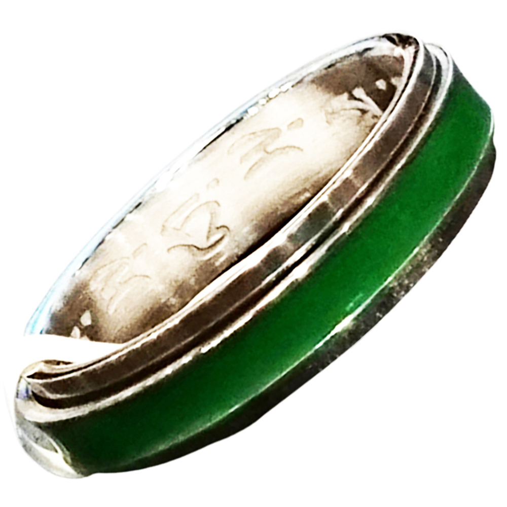 綠度母心咒轉運鋼戒9#【十方】138879