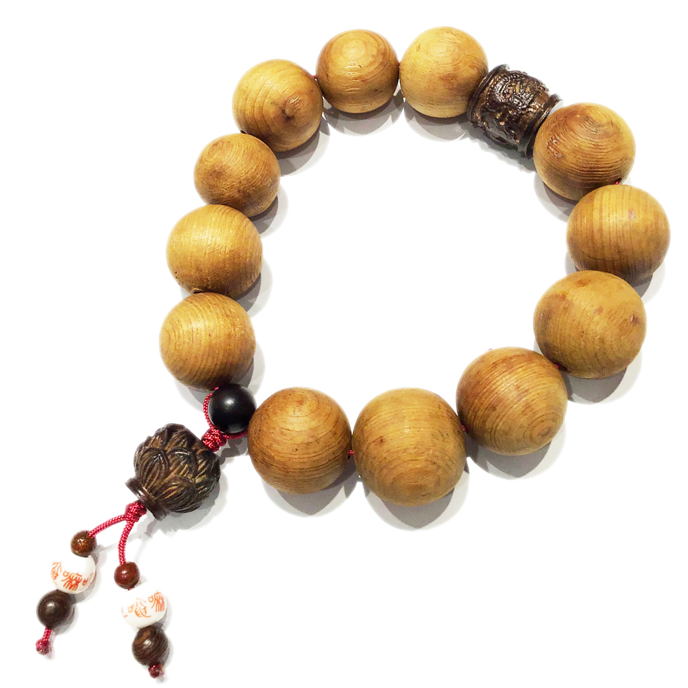 沉木蓮花+香木提珠25mm【十方】137508