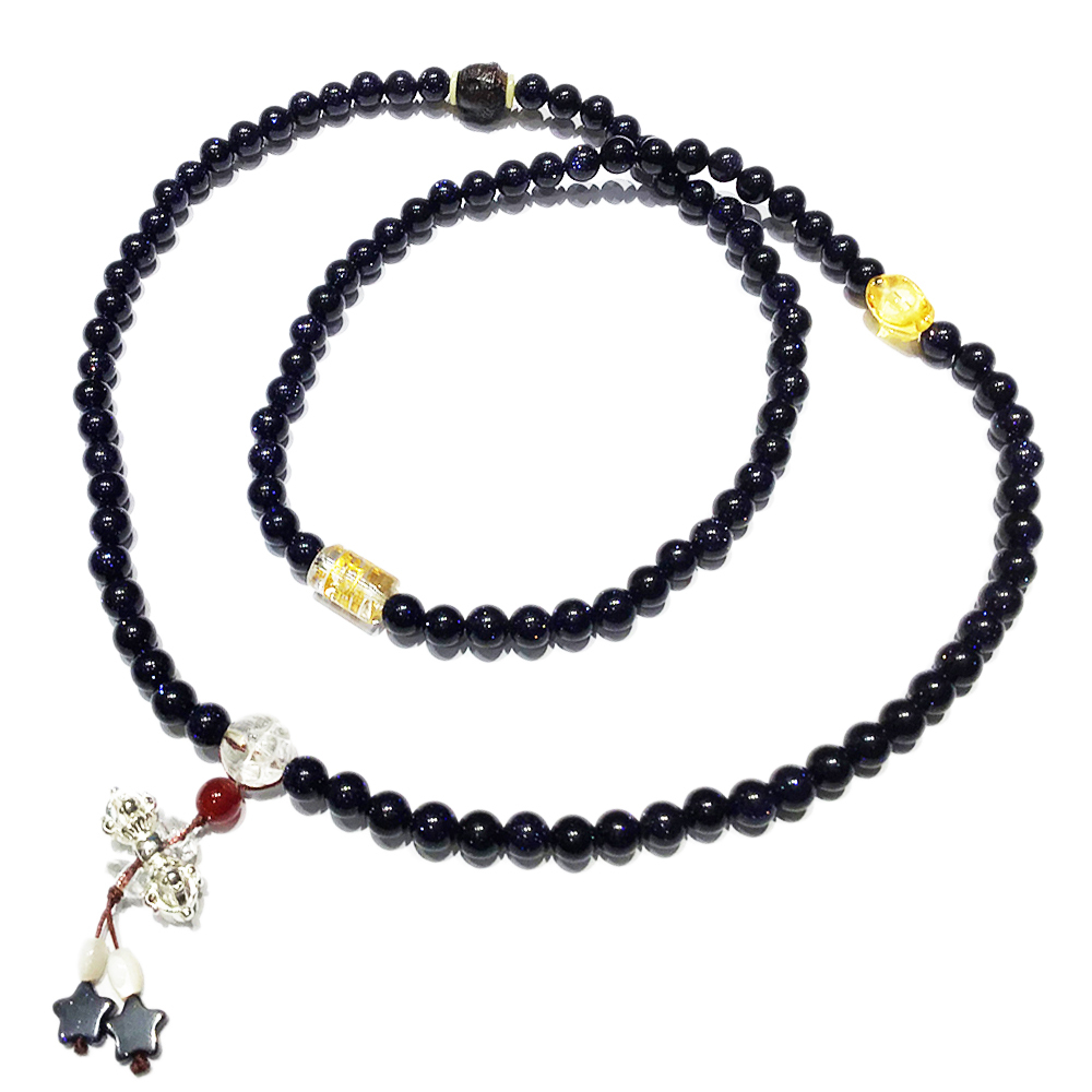 金剛鈴+藍沙石108念珠6mm【十方】139042