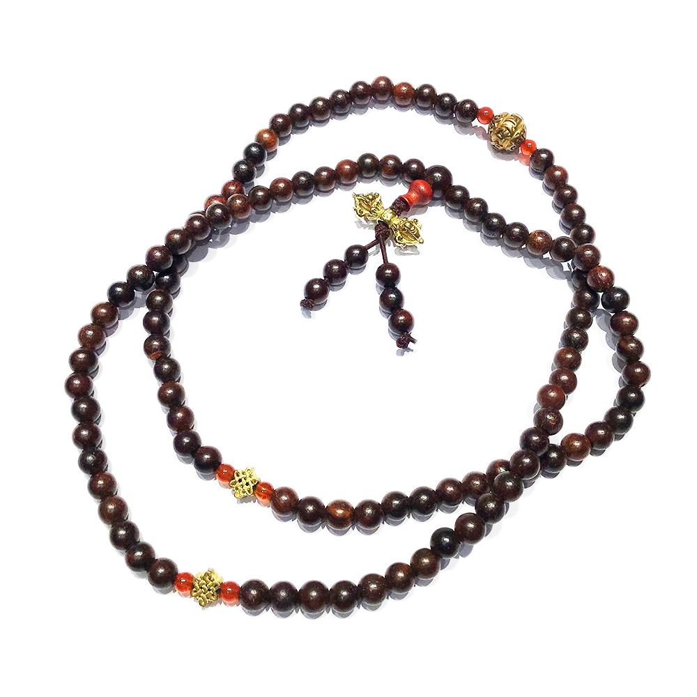 金剛杵+紫檀108念珠6mm【十方】139049