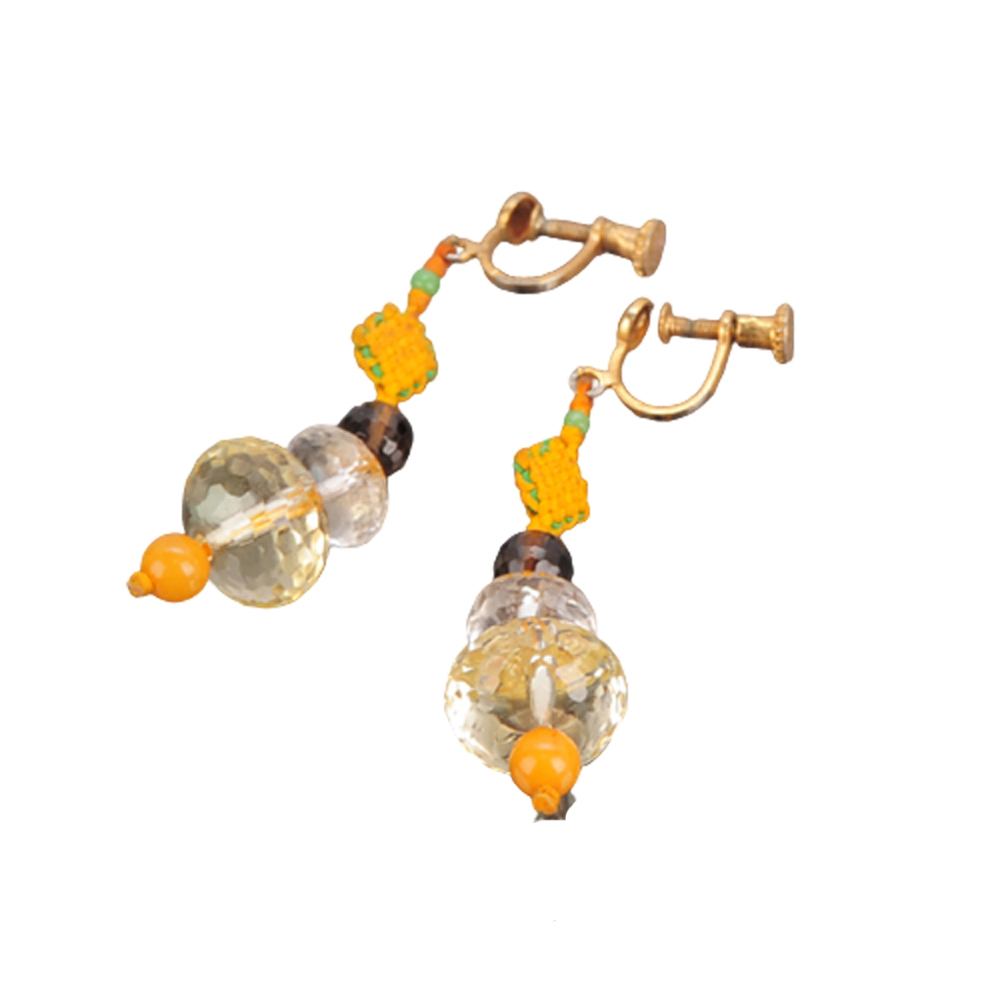黃晶耳環【十方】142048
