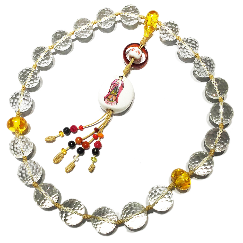 彌陀+水晶鑽面提珠18mm【十方】142084