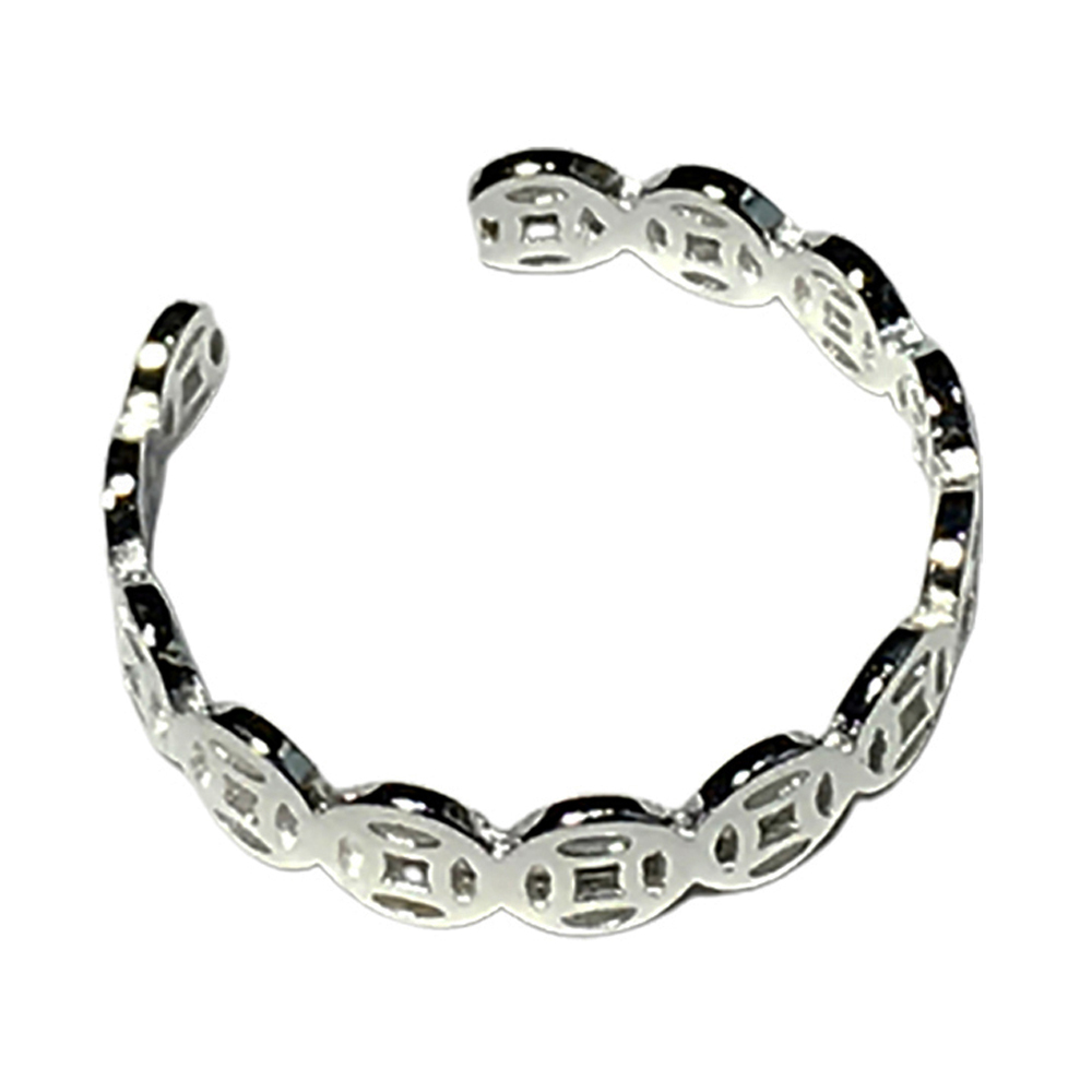 財源滾滾 925純銀戒指 1.6*0.4公分【十方】144681