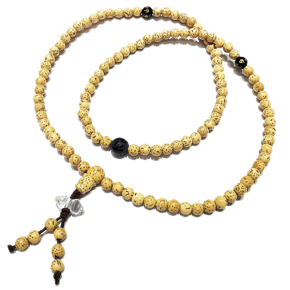 金剛杵(水晶)+星月菩提108念珠5mm【十方】143637