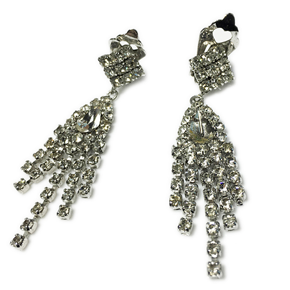 鑲鑽典雅耳環 6 公分【十方】144178