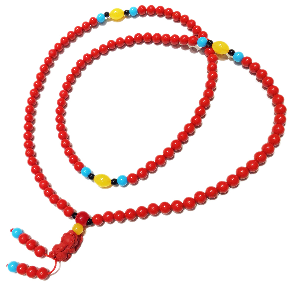 貔貅+硃砂108念珠6mm【十方】146564