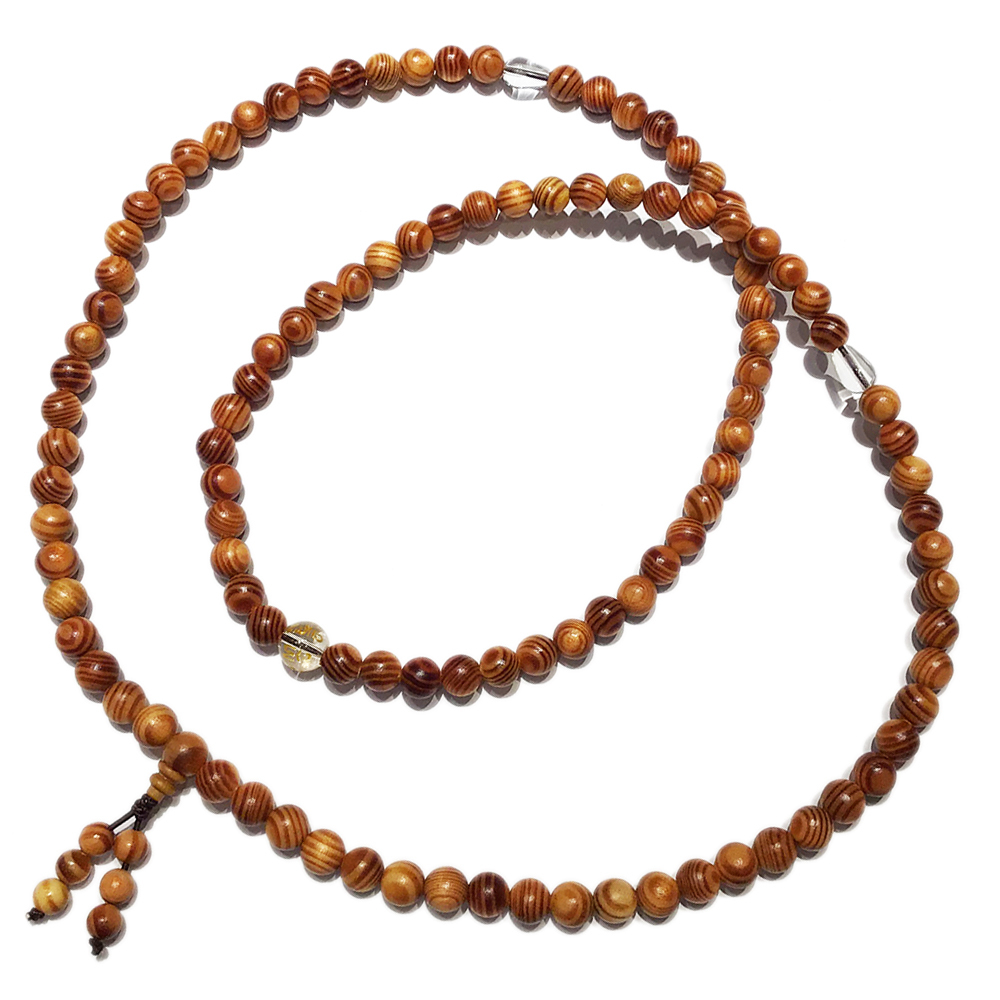 六字真言+血龍木108念珠8mm【十方】145605