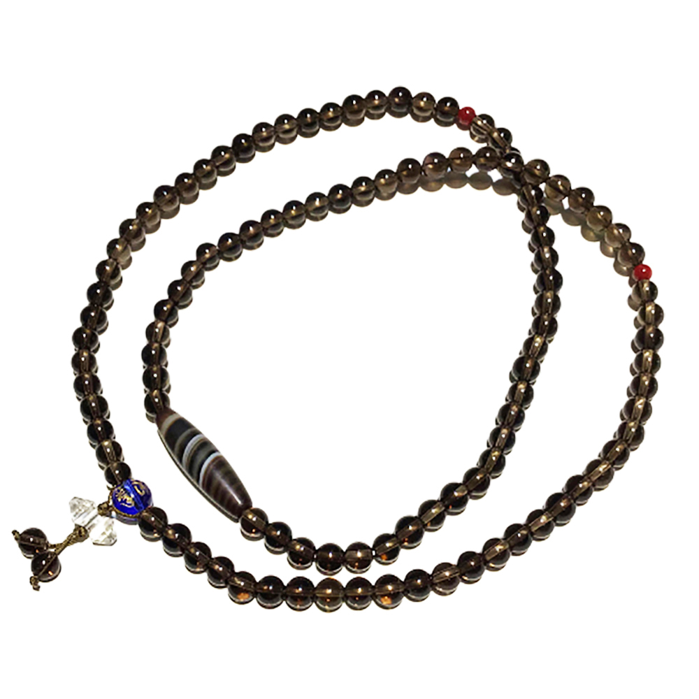 藥師天珠+茶晶108念珠6mm【十方】147718