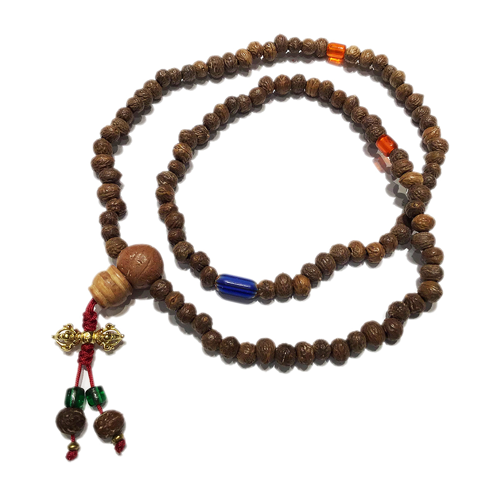 金剛杵+琉璃+西藏小鳳眼108念珠7 mm【十方】147472