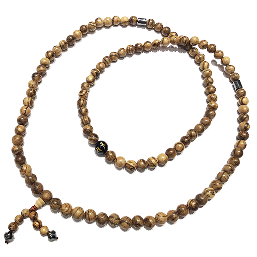 六字真言&白沙沉108念珠8mm【十方】148153