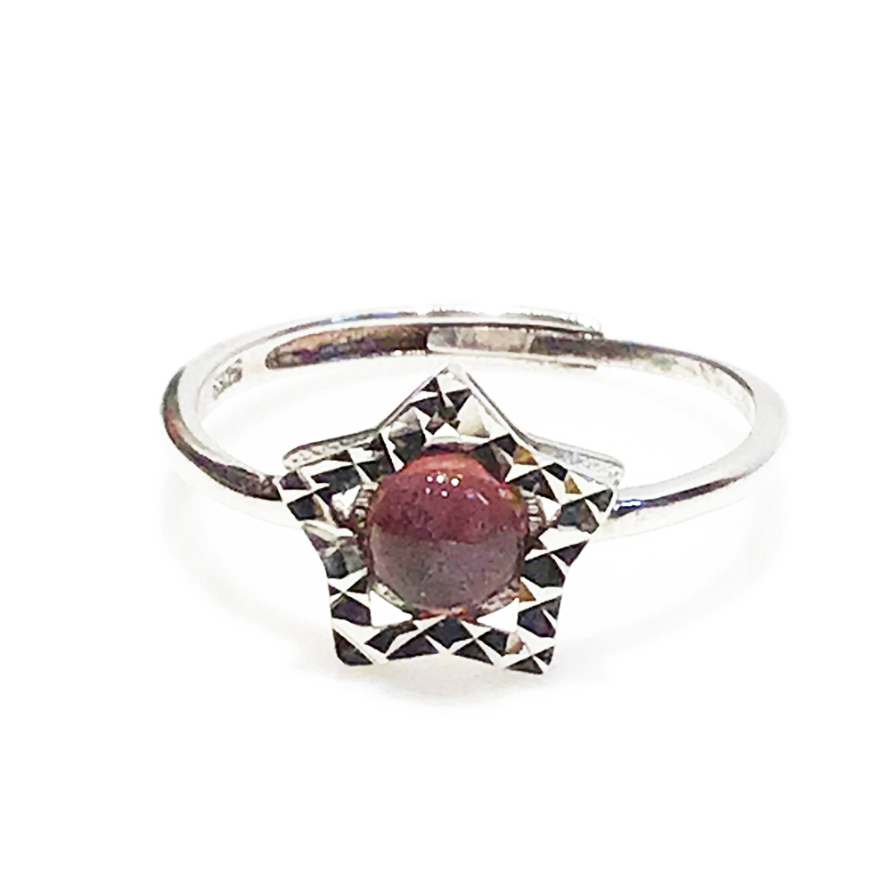 碧璽 星星鑲925銀戒【十方】148510