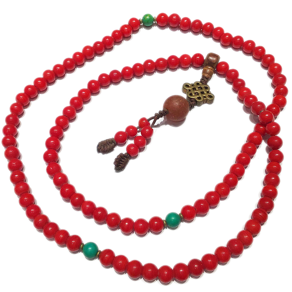 吉祥結+火山琉璃108念珠8mm【十方】148298