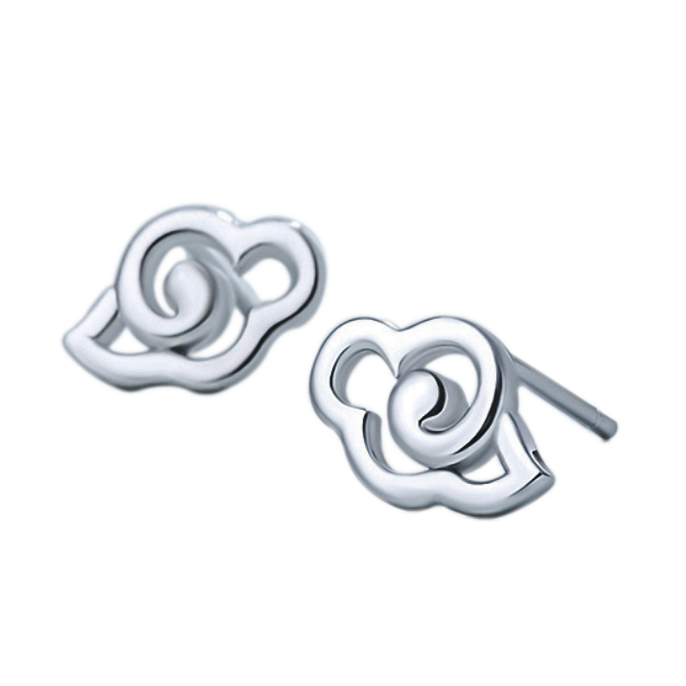 吉祥雲 925純銀 耳針【十方】149323