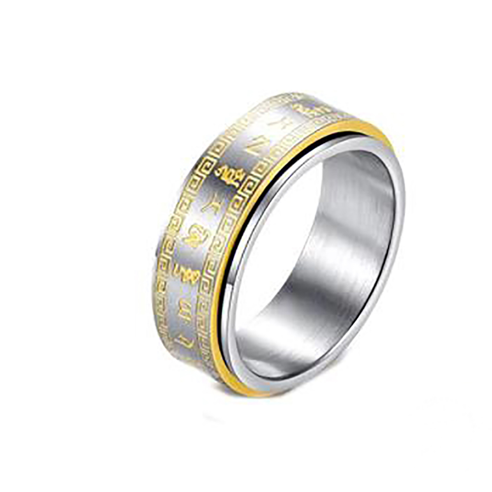 雨寶陀羅尼 鈦鋼轉運戒指9號【十方】149533