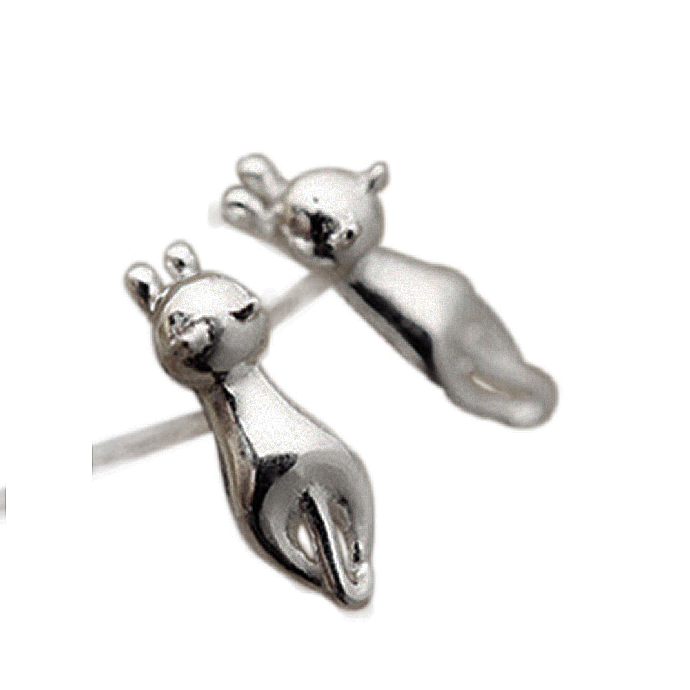 飛喵咪925純銀 耳針1對【十方】149279