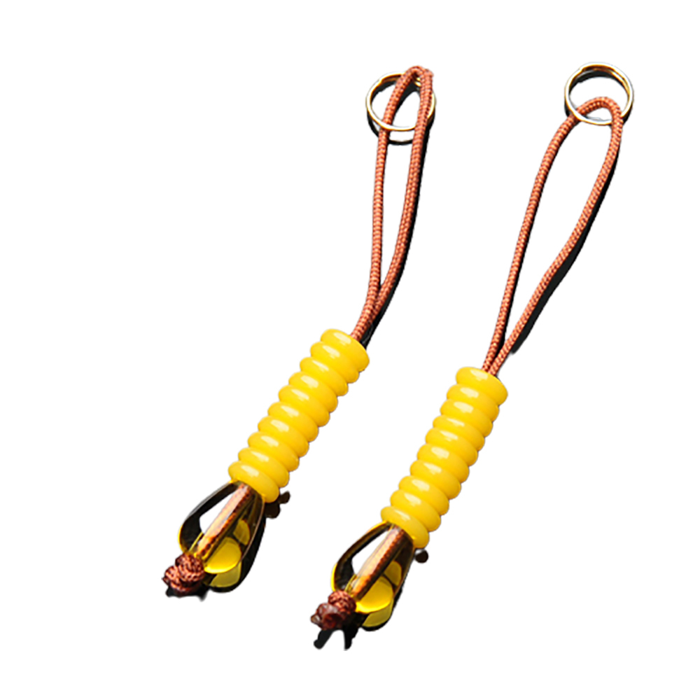 黃晶{水滴}蜜納計數珠1對【十方】150106