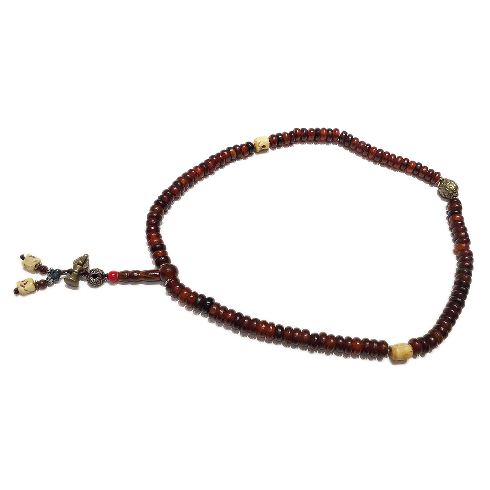 金剛鈴+羊角珠108念珠5*11mm【十方】149872