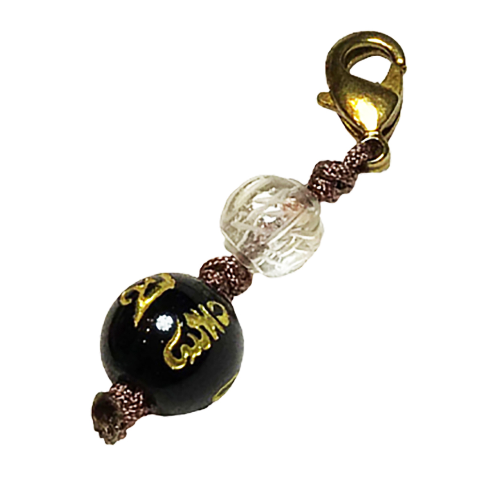 六字真言{黑玉髓}念珠夾【十方】150140