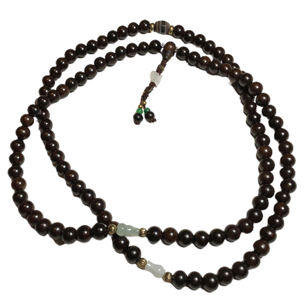 卍+黑檀108念珠8mm【十方】150158