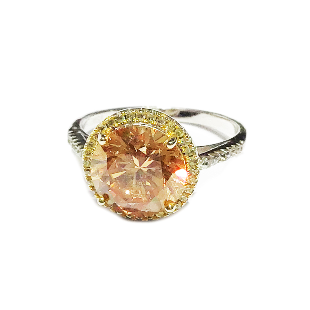 黃水晶鑽石戒指【十方】151049