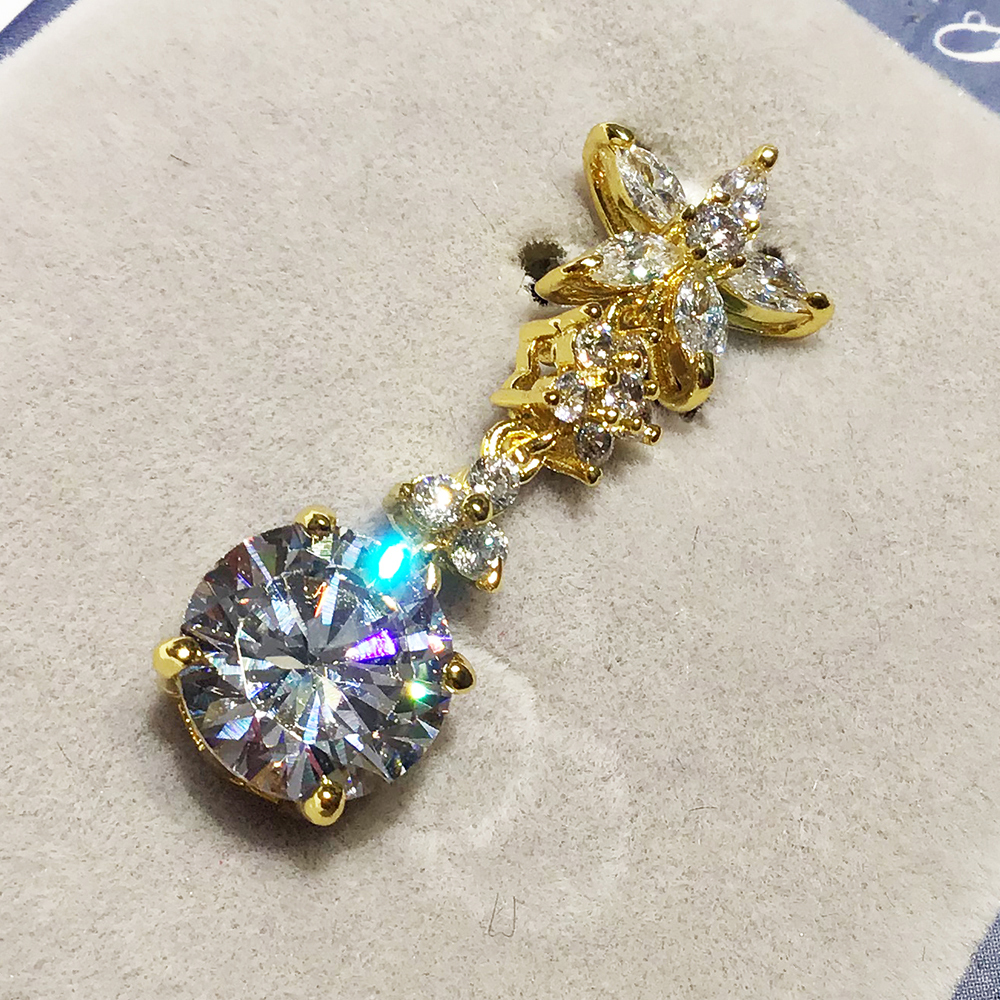 星星水鑽金墜飾【十方】151019