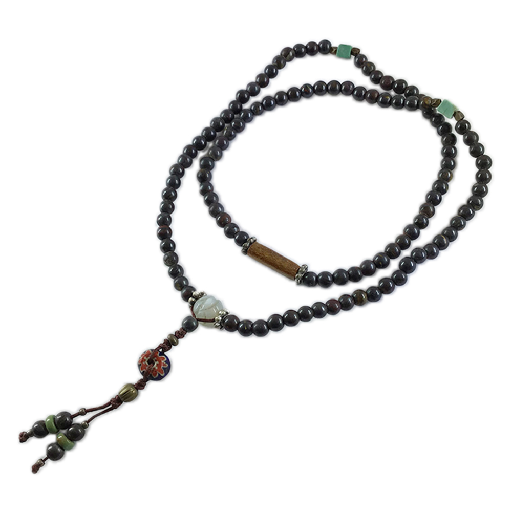 金珊瑚&鐵虎眼108念珠4mm【十方】120934