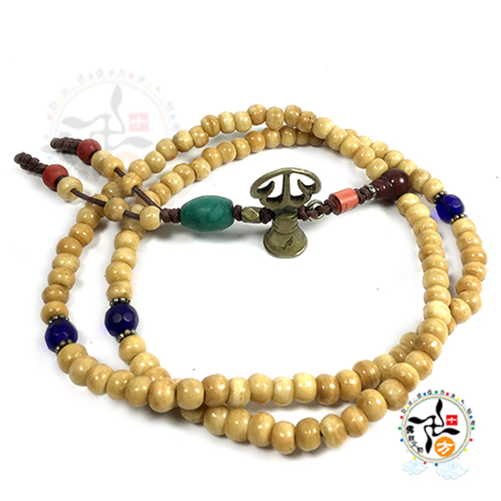 琉璃&骨珠108念珠6mm【十方】119084