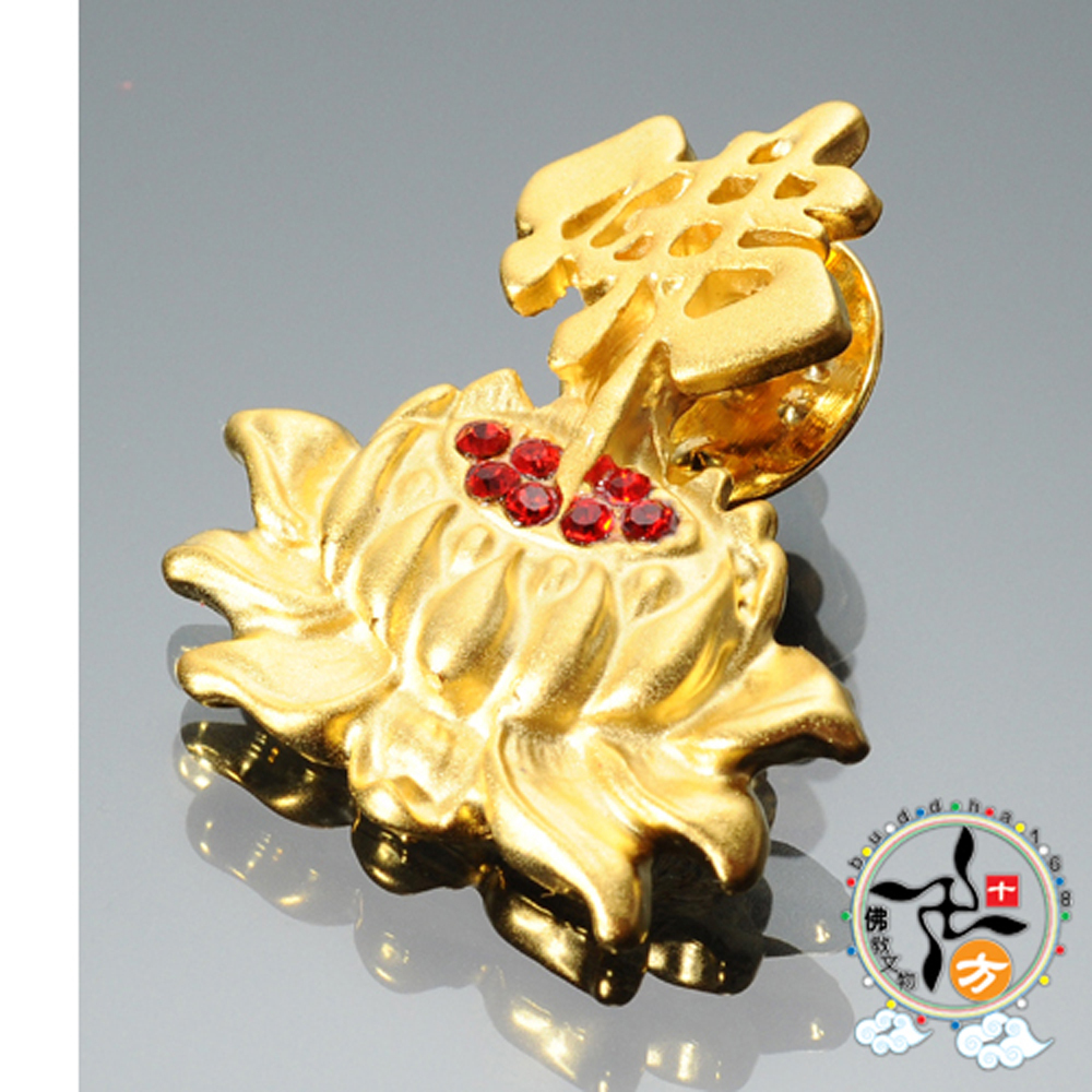 佛字蓮花胸章【十方】112379