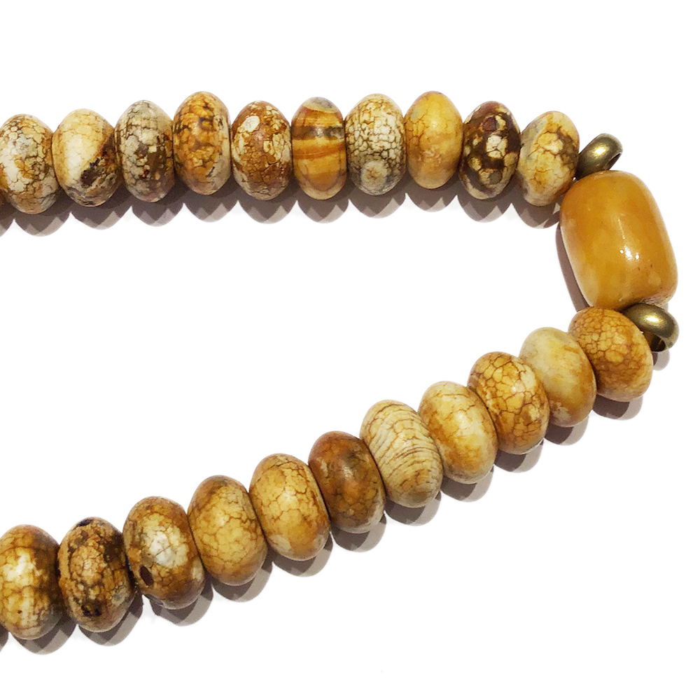 綠松石&火供珠108念珠6*10mm【十方】121305