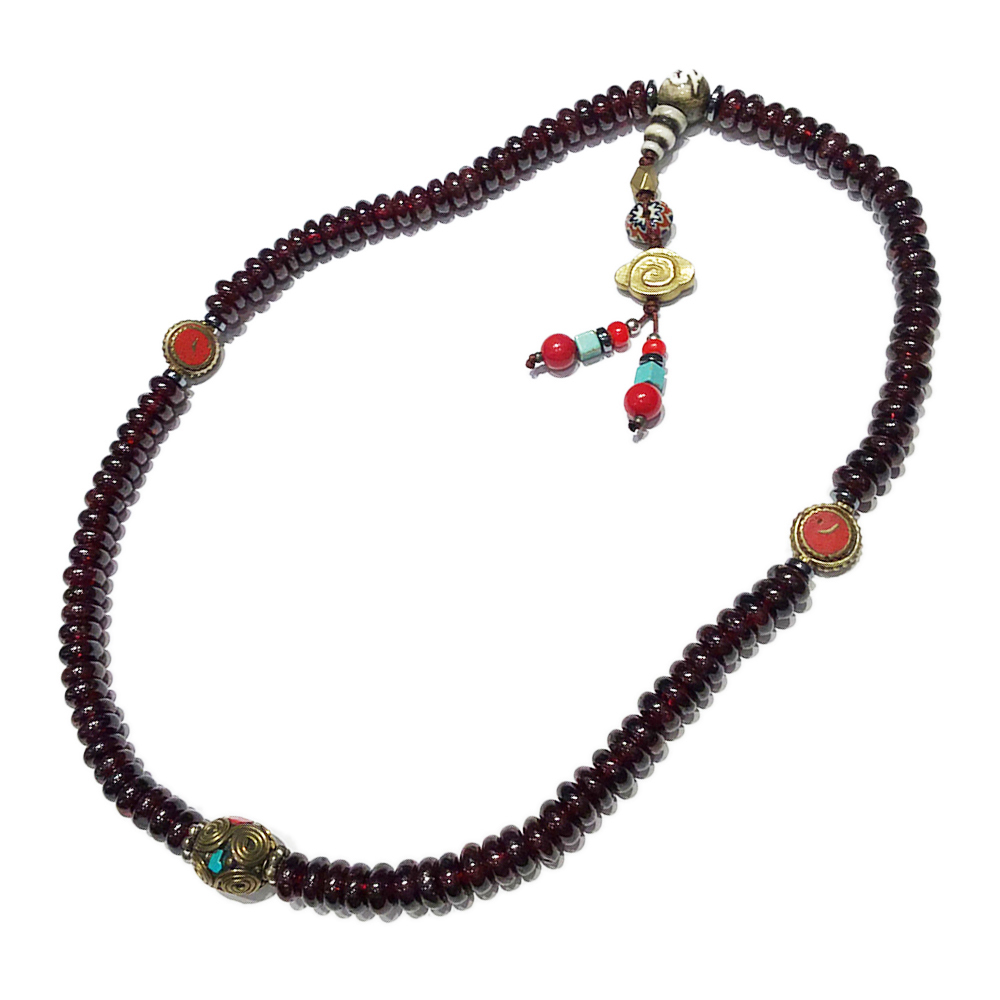 吉祥雲&紅石榴108念珠(盤珠)【十方】124652