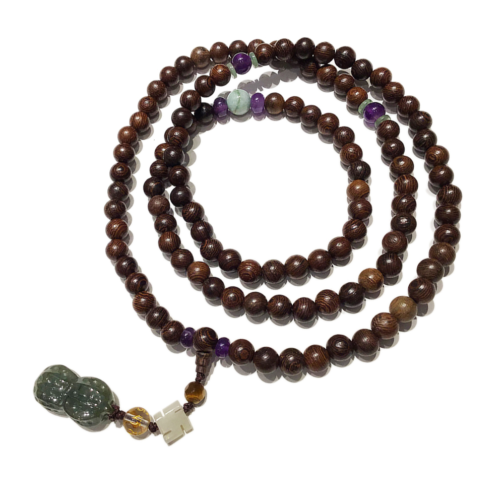 好事發生&黑翅木108念珠8mm【十方】124970