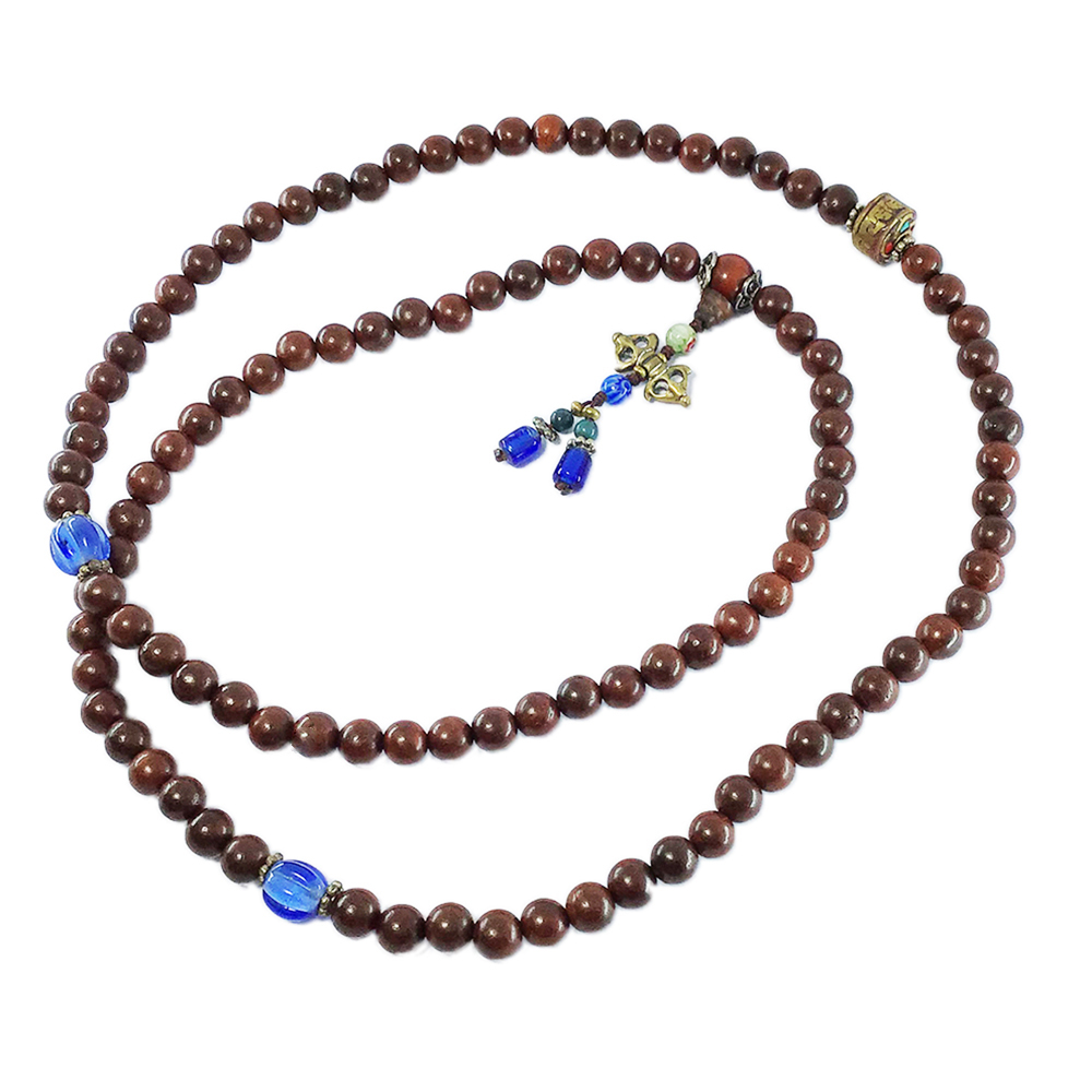 金剛杵&紫檀108念珠7mm【十方】126795