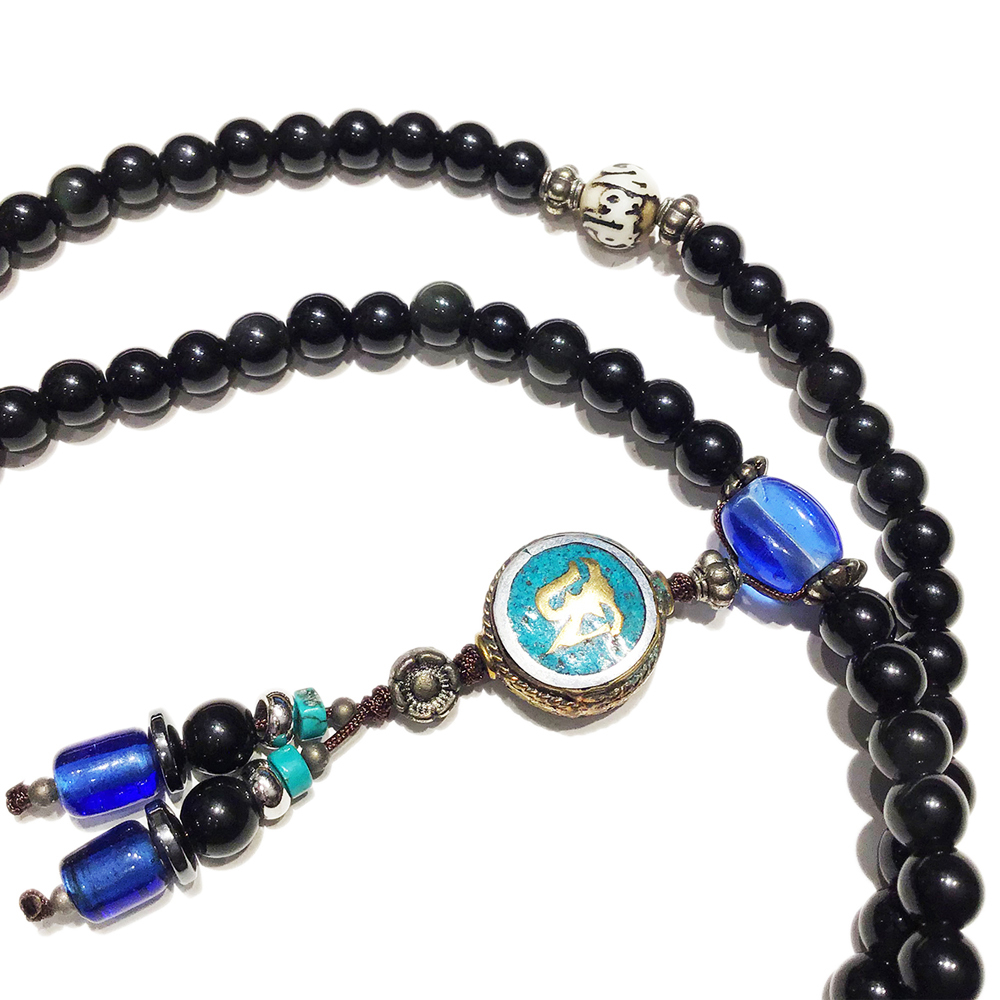 佛眼{手工珠}&黑曜岩108念珠6mm【十方】126851