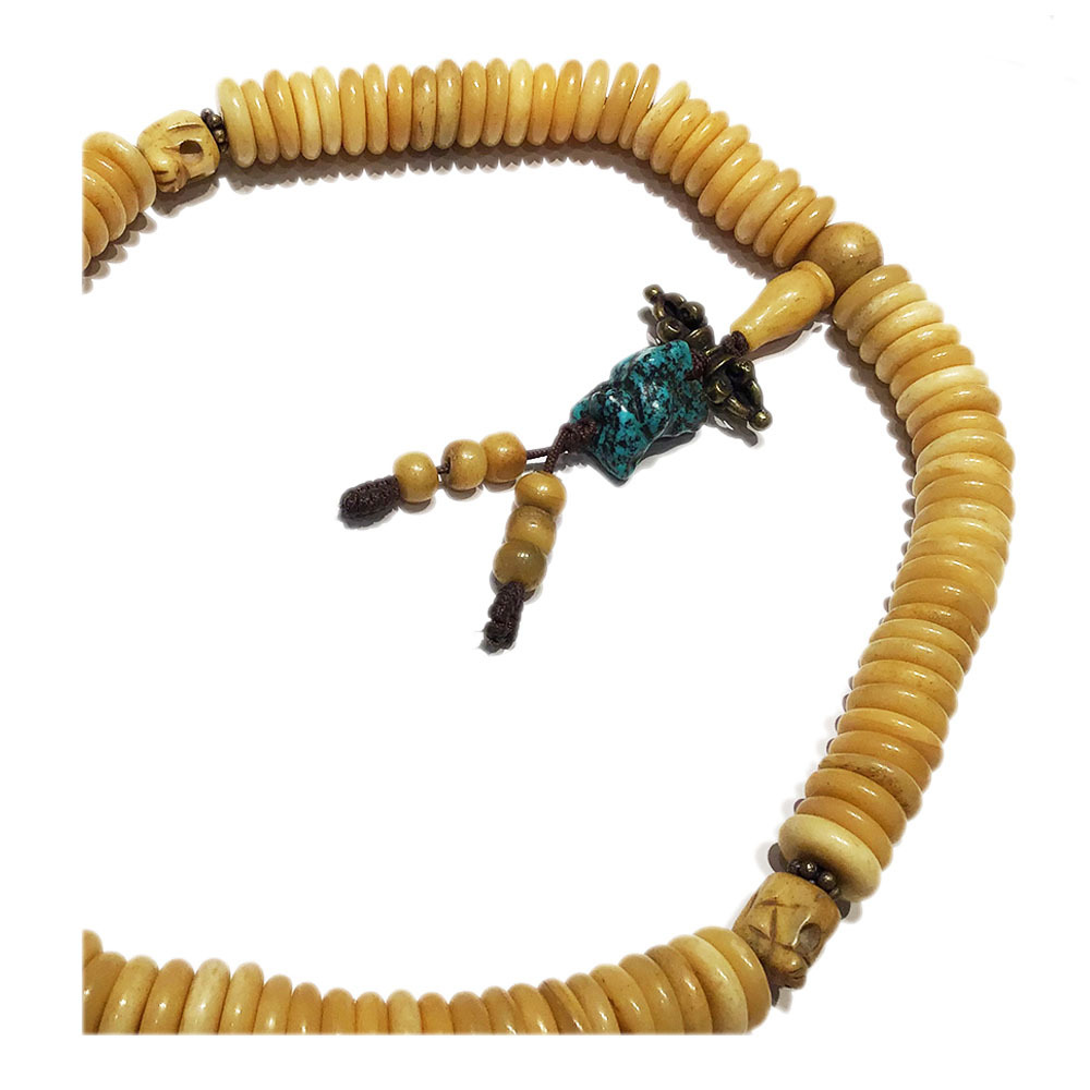 金剛杵&骨珠108念珠15*4mm【十方】128140