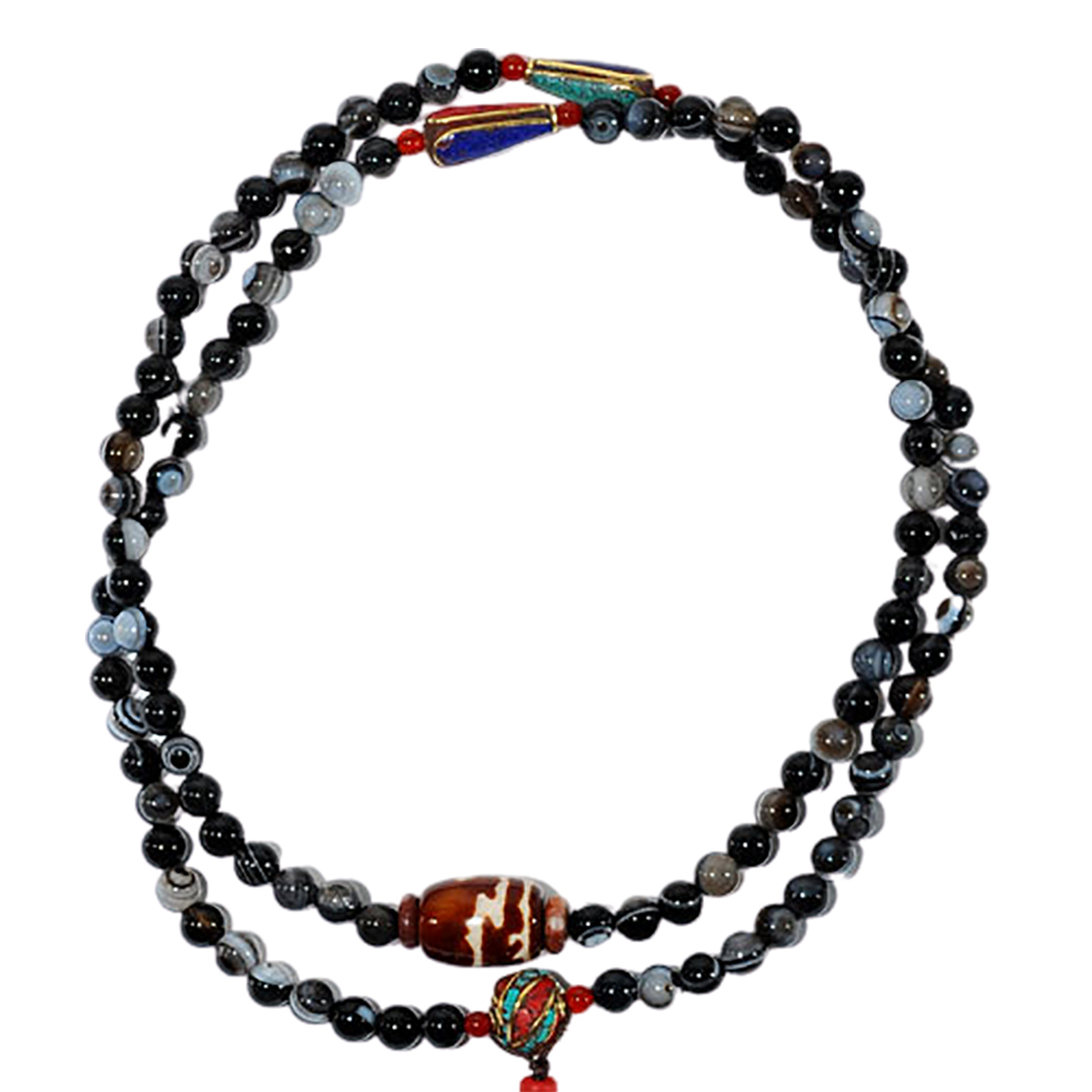 騎龍觀音天珠&藥師珠108念珠6mm【十方】128658