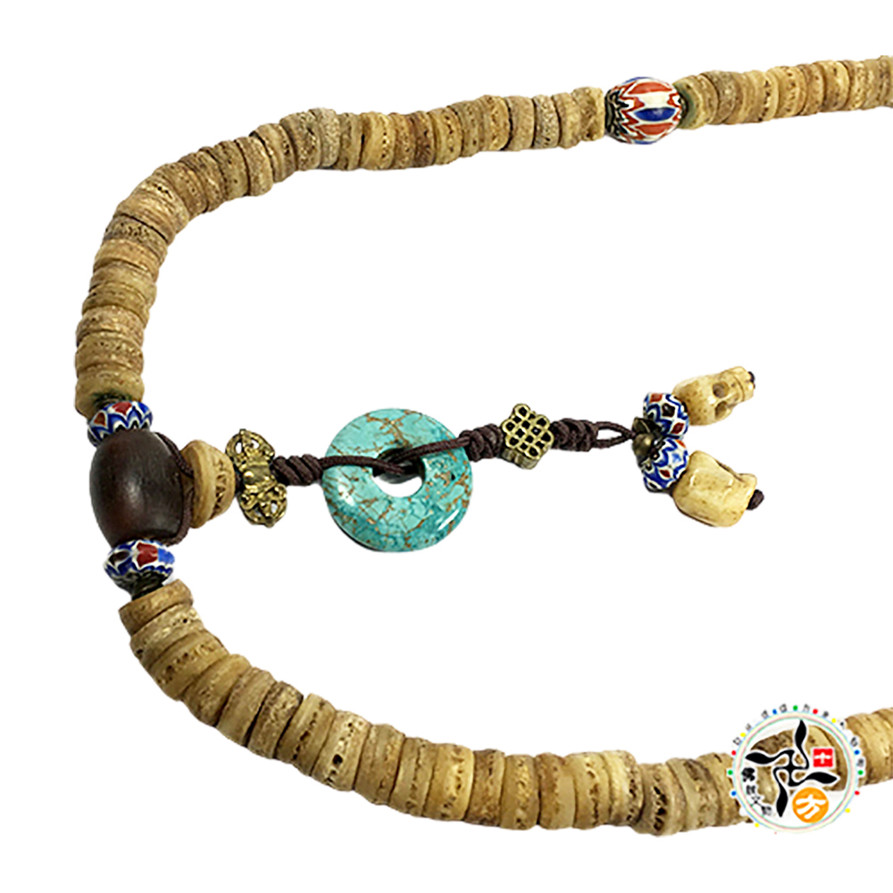 銅龍珠&綠松石&骨珠108念珠10*3mm【十方】128297