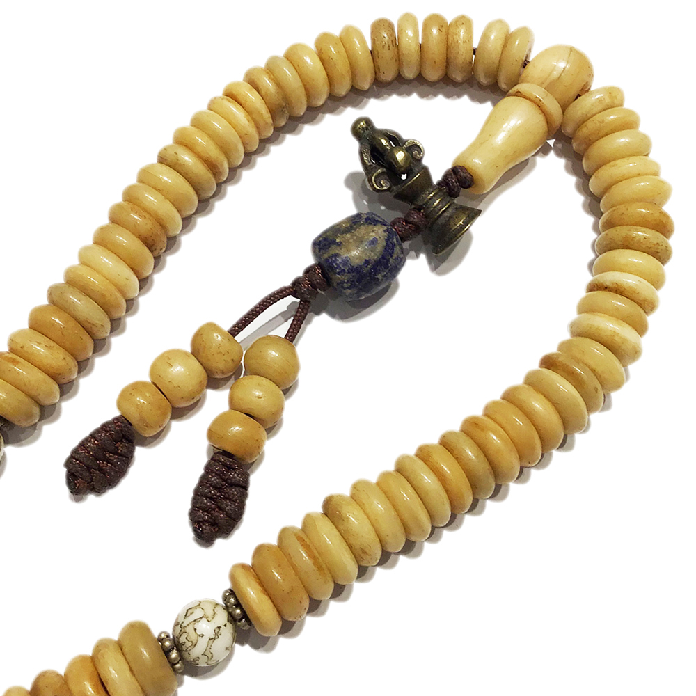 金剛鈴&骨珠108念珠10*3mm【十方】128141