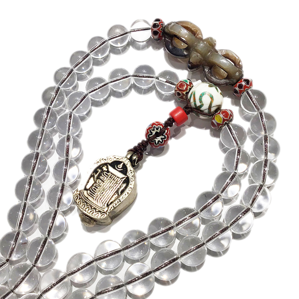 十相自在嘎屋&水晶108念珠10mm【十方】128462