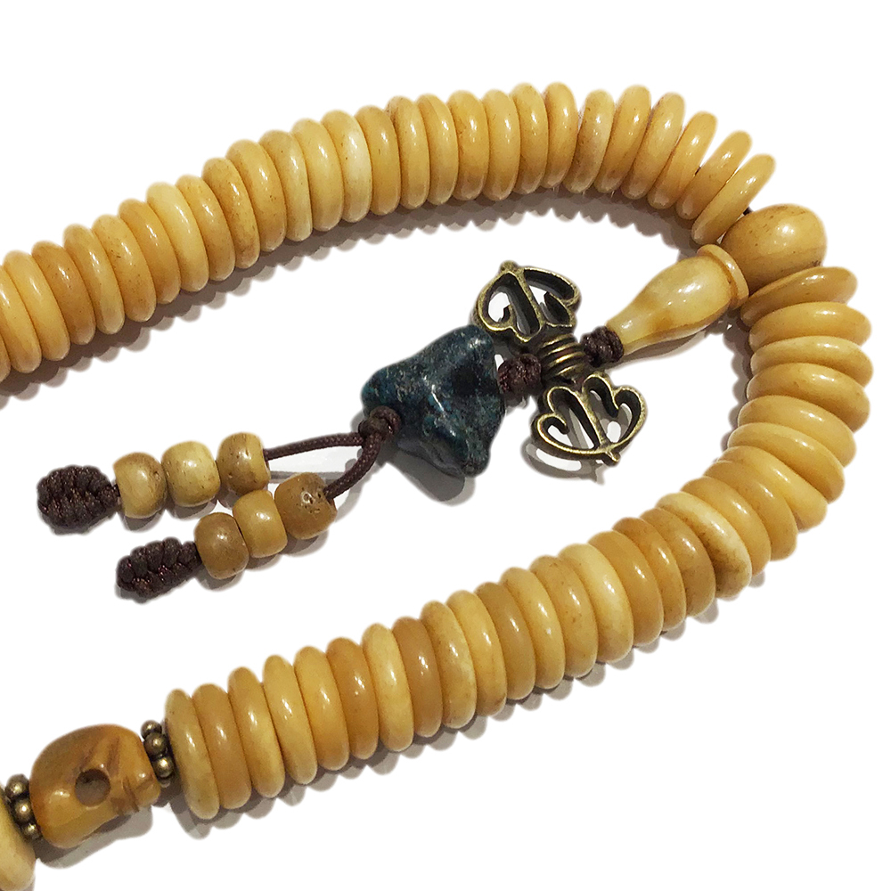 金剛杵&骨珠108念珠15*4mm【十方】128142