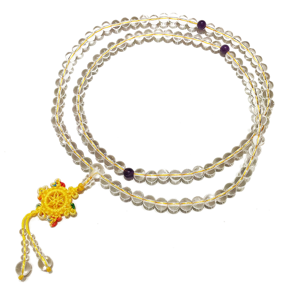 水晶108念珠8mm【十方】128560