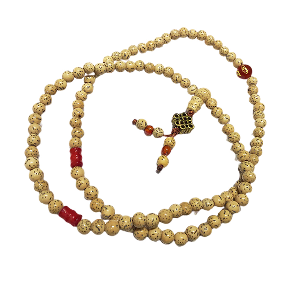 吉祥結&珊瑚&星月菩提108念珠5mm【十方】129943